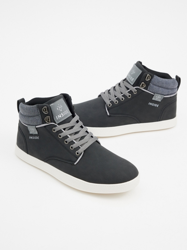 Sports Combined casual ankle boot black detail view