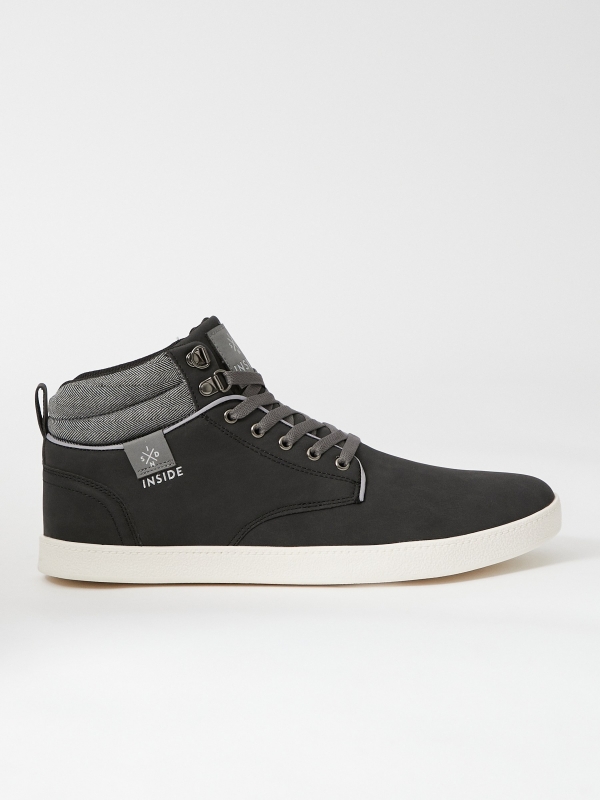 New Sports Combined casual ankle boot black