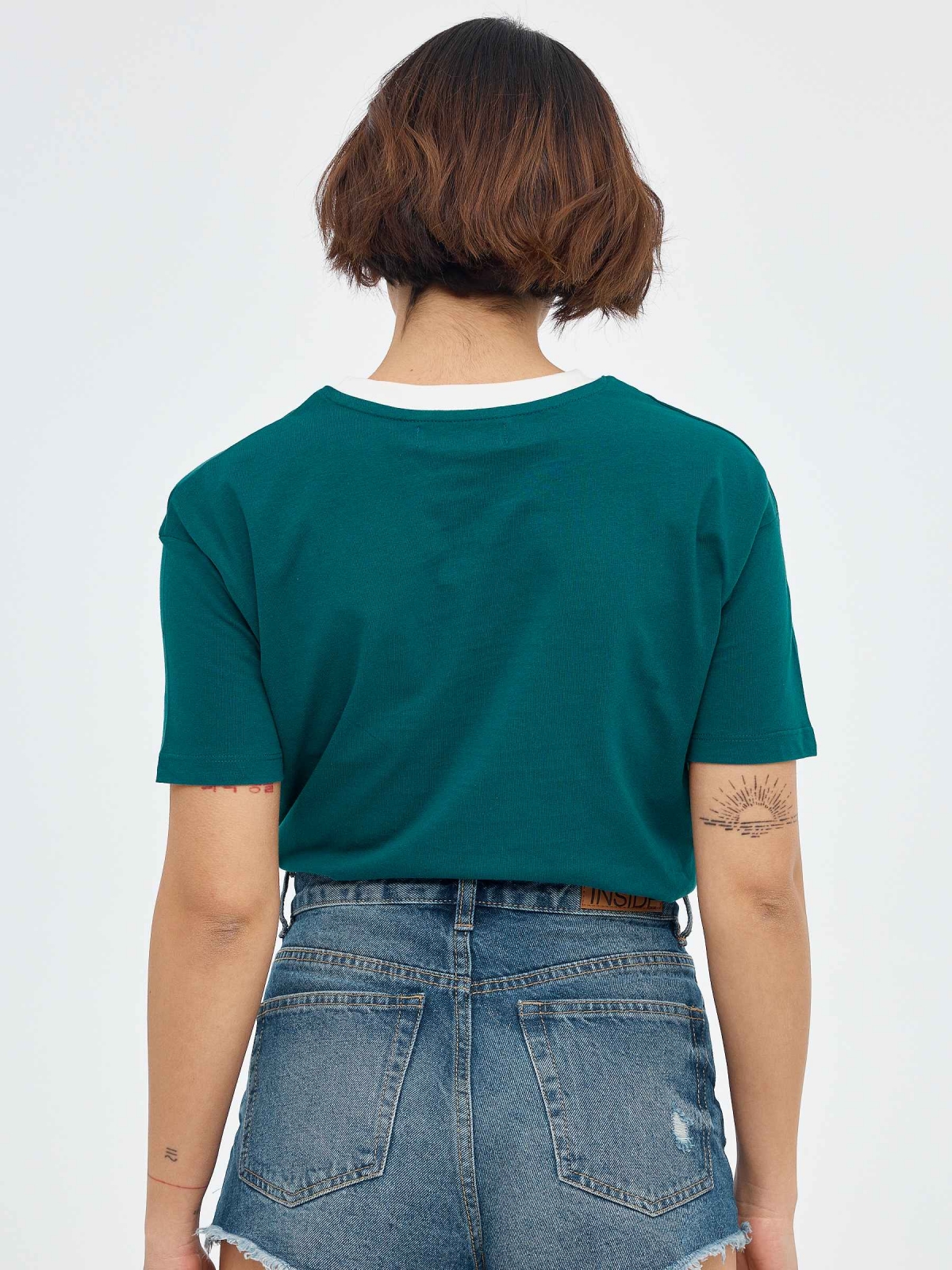 T-shirt do Arizona esmeralda vista meia traseira