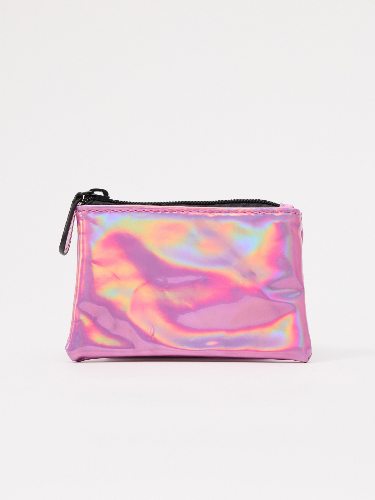 Pink transparent purse multicolor