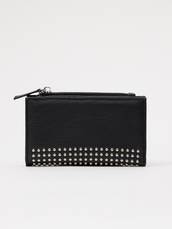 Black purse with studs black