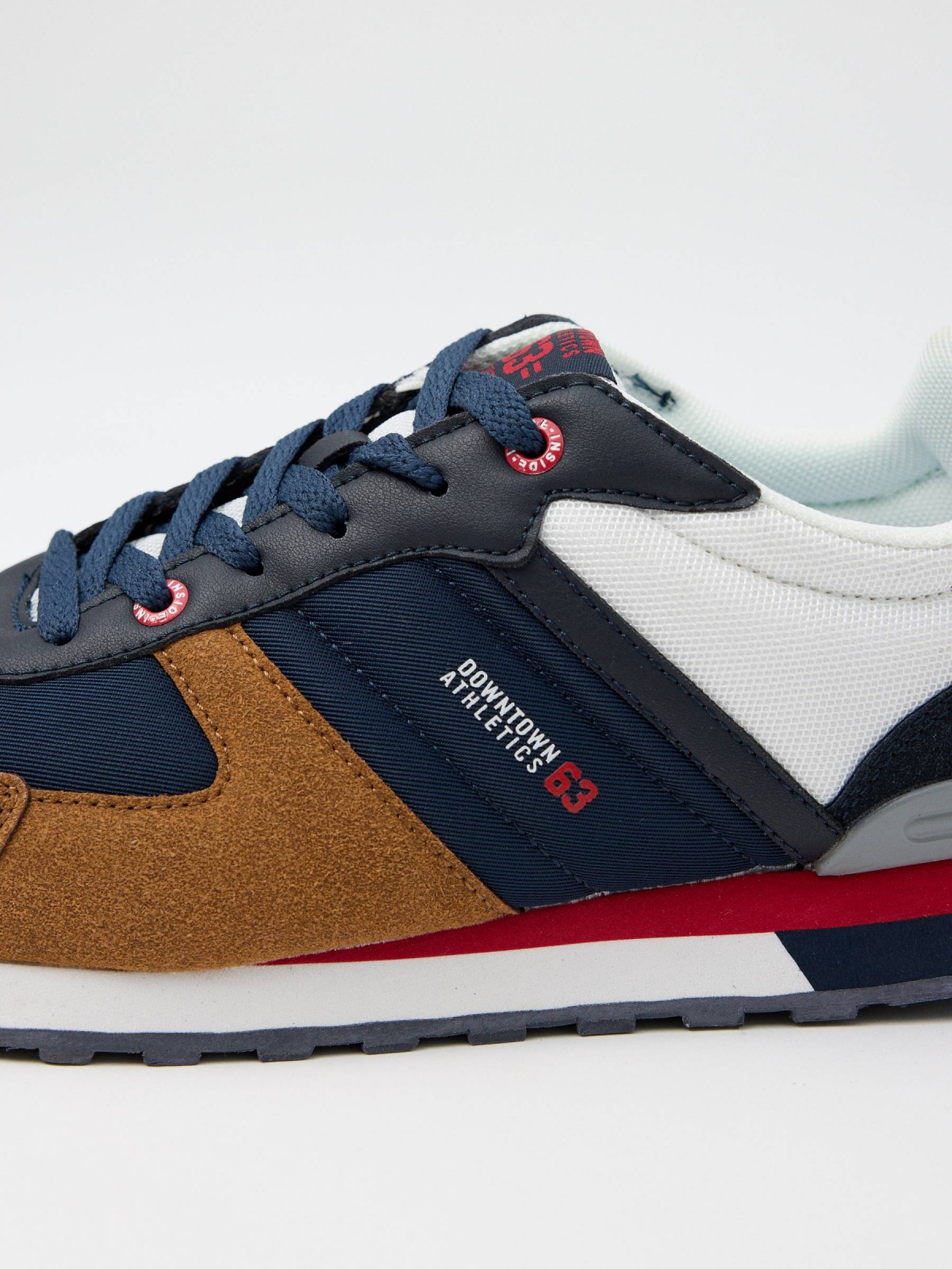 Combined casual sneaker multicolor detail view