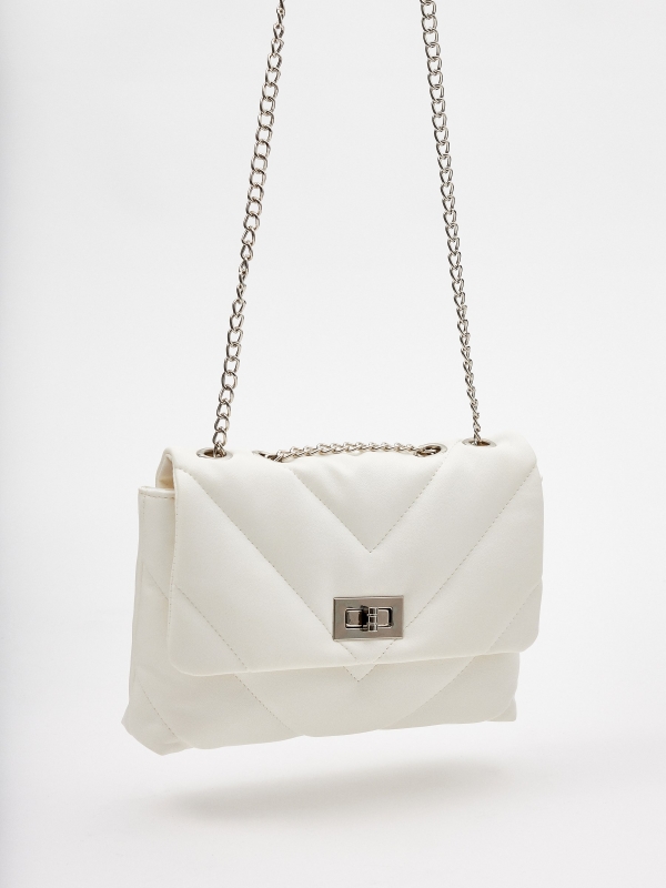 Handbag 24x16cm off white