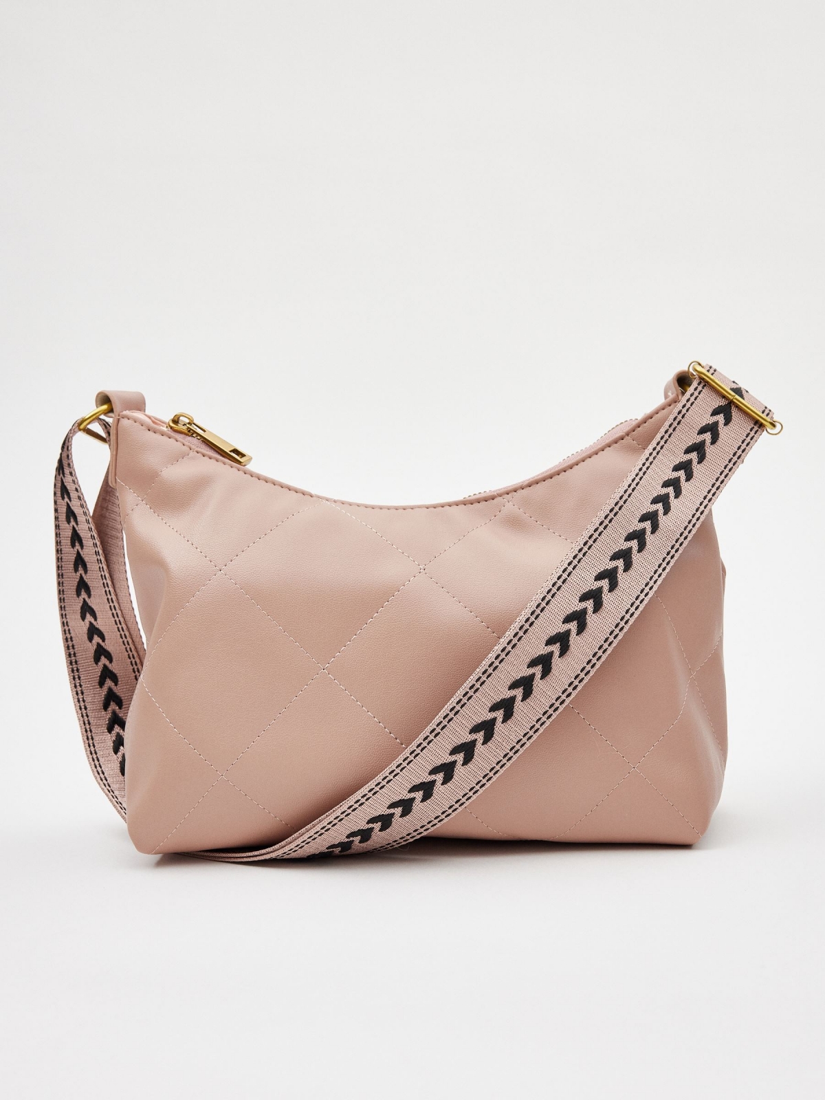 Handbag 25x17x9cm nude pink