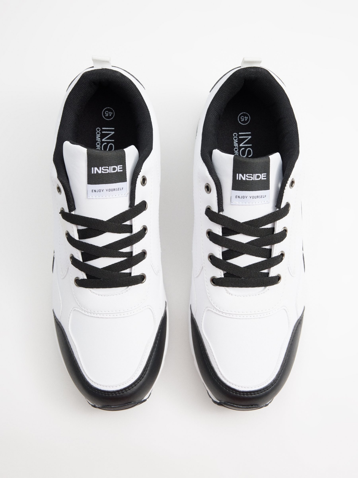Air combined casual sneaker white zenithal view