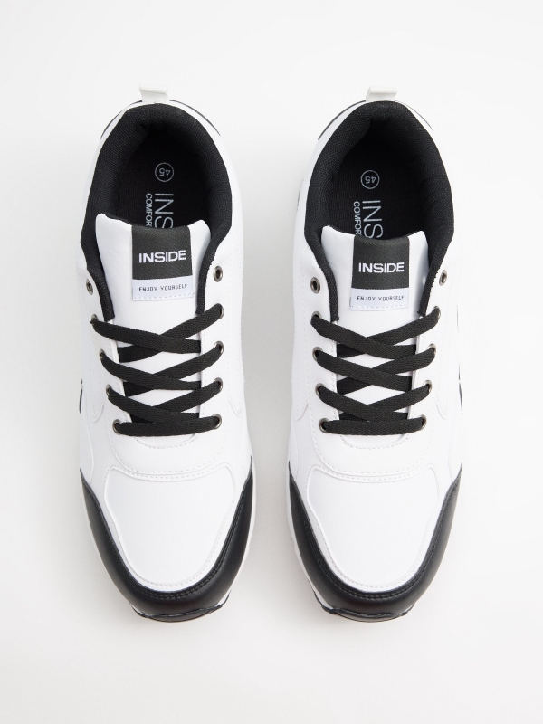 Air combined casual sneaker white zenithal view