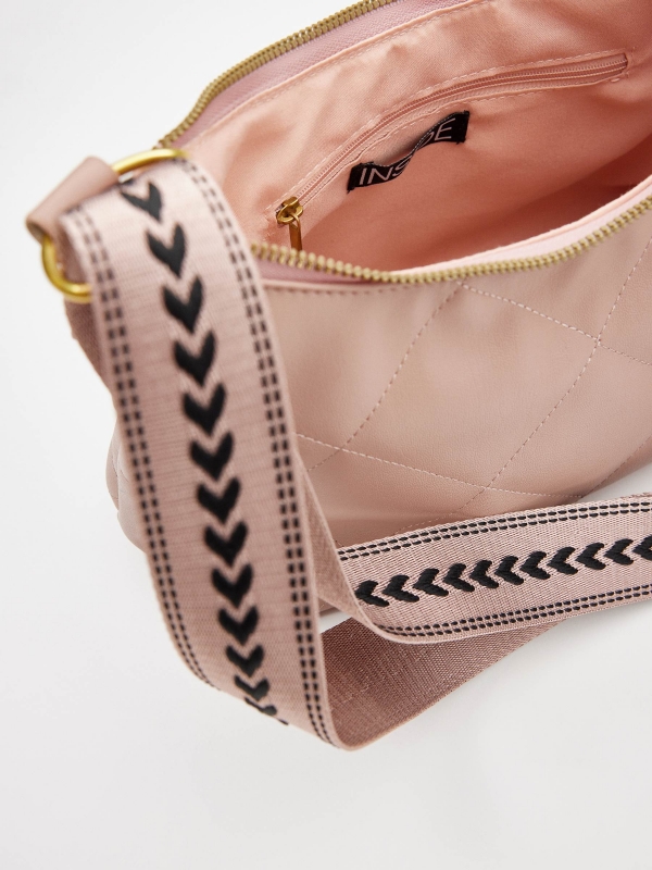 Handbag 25x17x9cm nude pink detail view