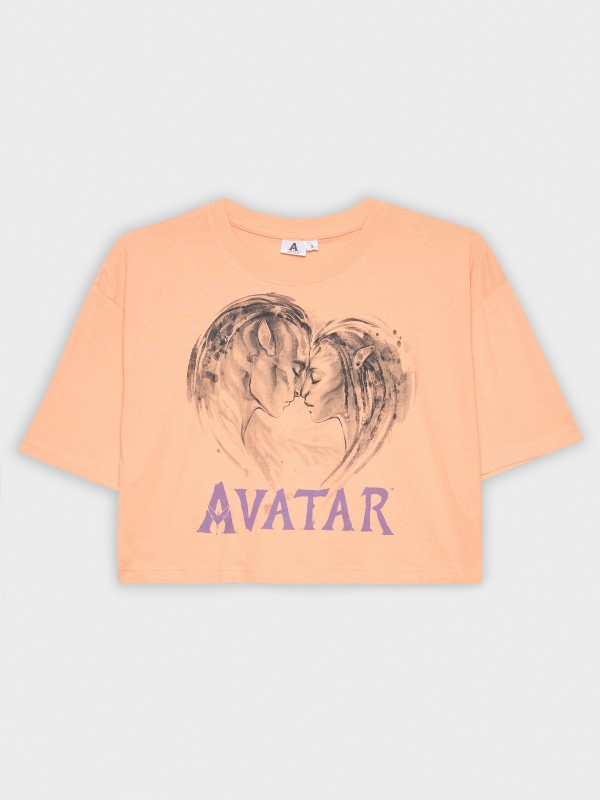  T-shirt crop Avatar pêssego