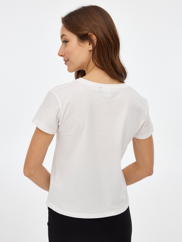 T-shirt Bambi off white vista meia traseira