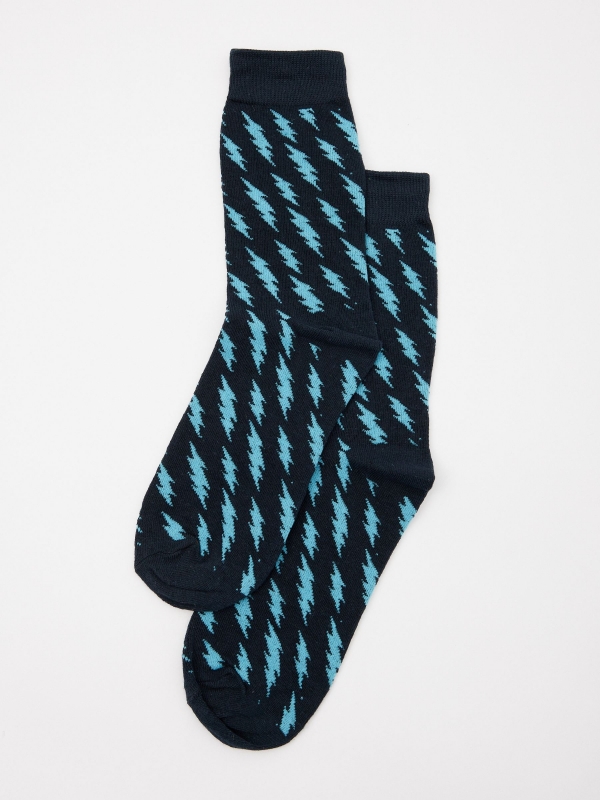 Pack of 3 men's fancy socks middle front view