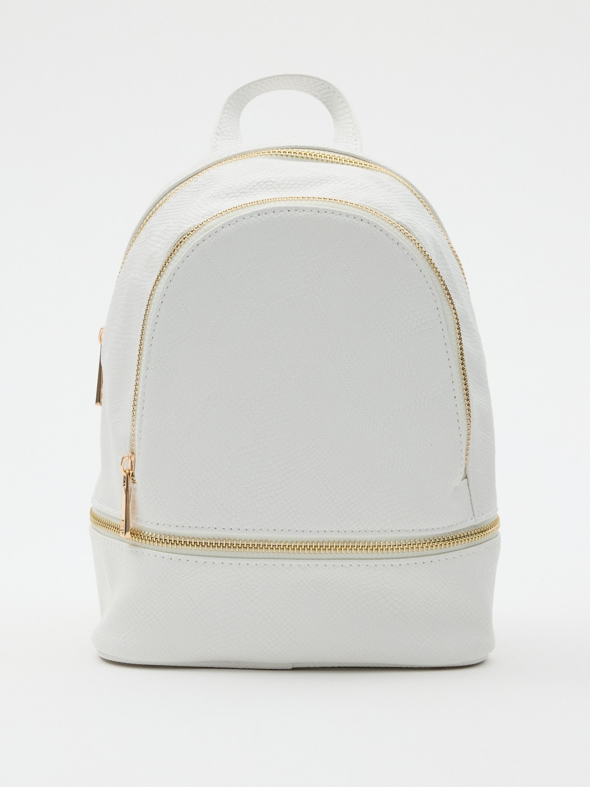 White casual backpack white