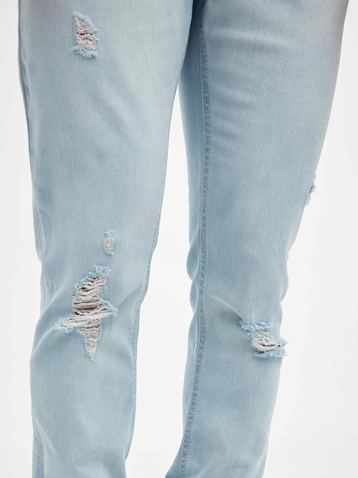 Light blue slim jeans blue detail view