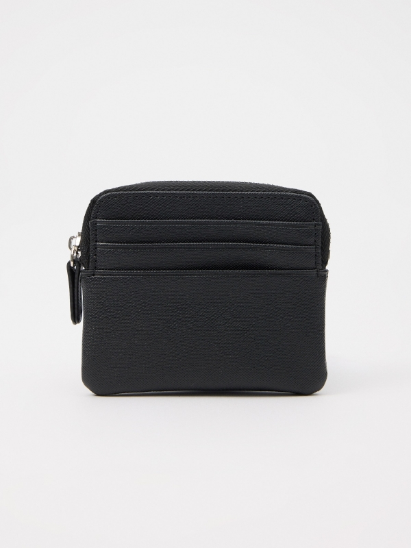Coin purse with card holder black