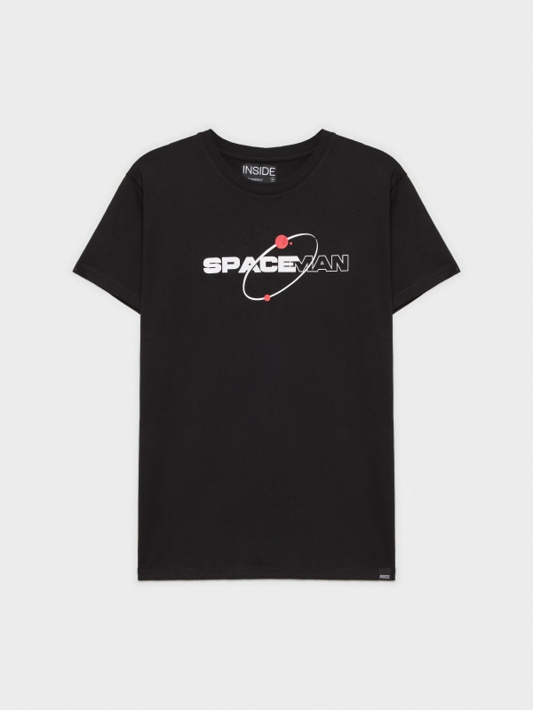  T-shirt espacial preto