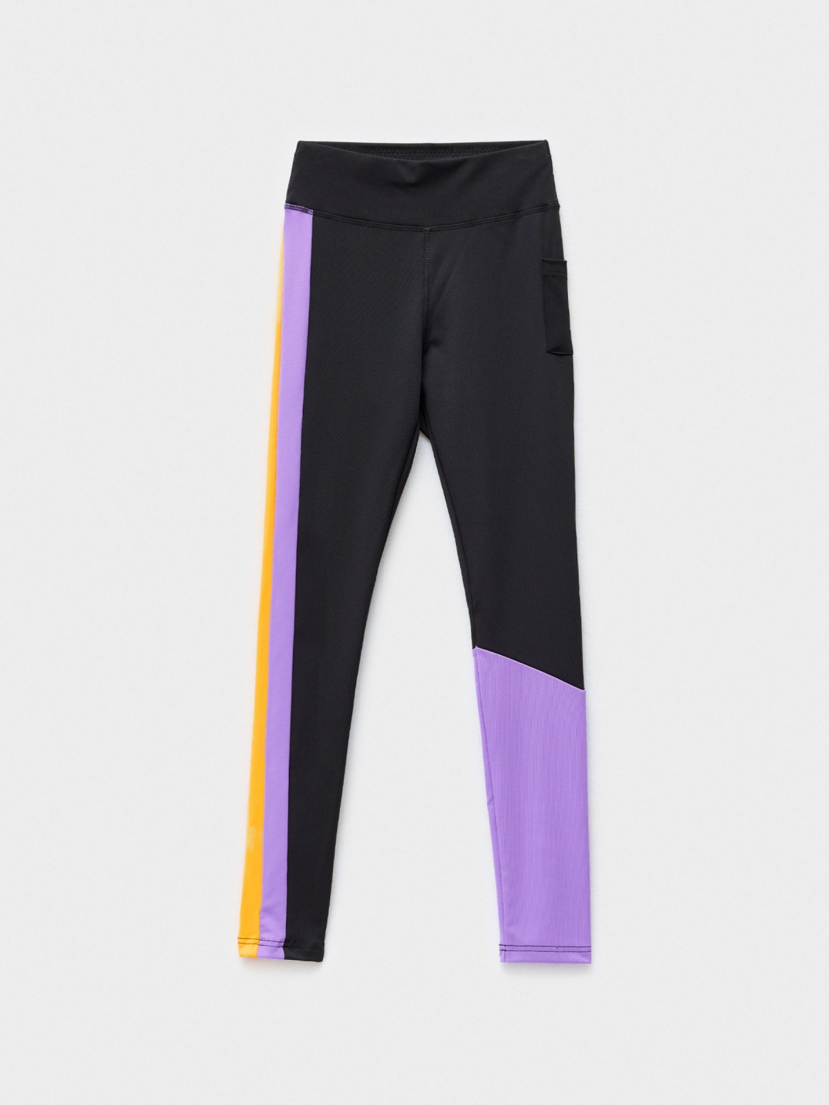  Leggings with colored details black