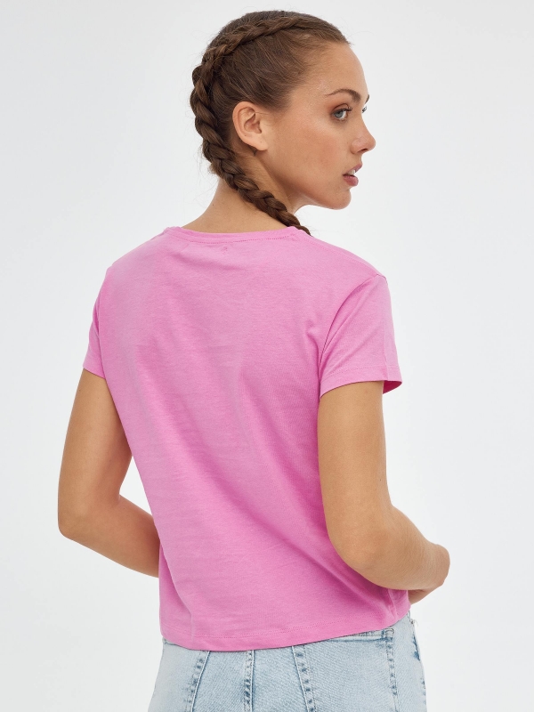 Sunshine T-shirt pink middle back view
