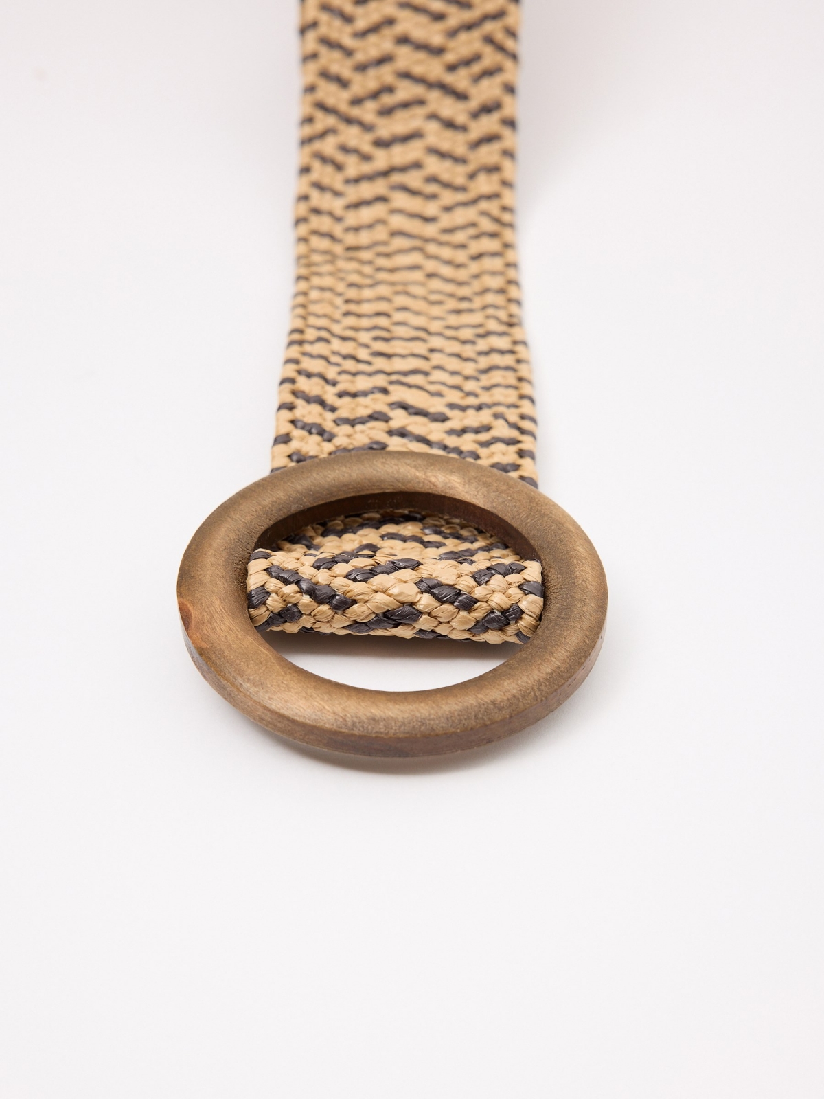 Cinturón elástico 4cm marrón