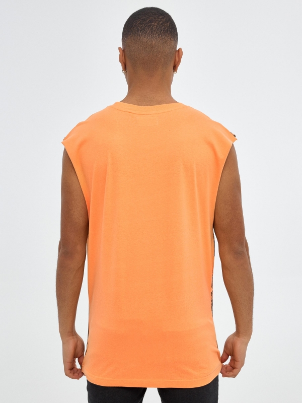California tank top salmon middle back view