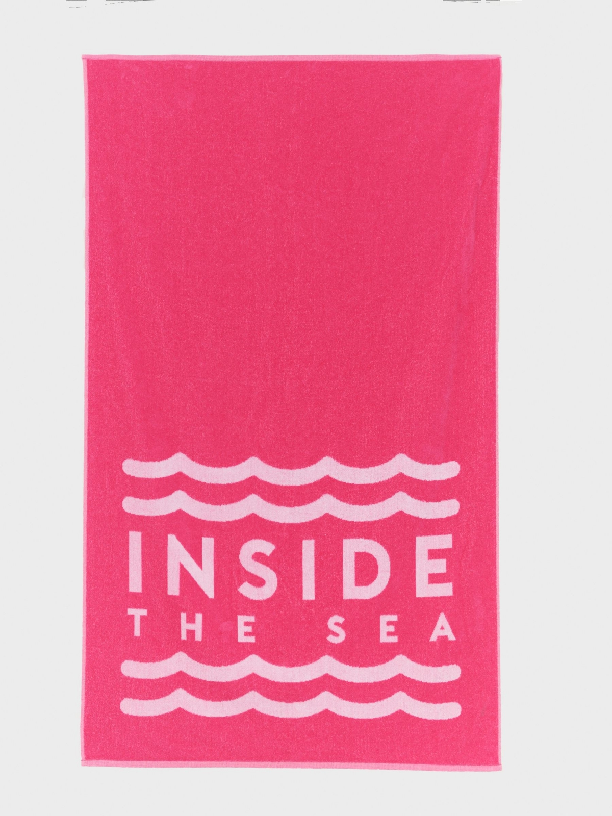 Inside beach towel fuchsia