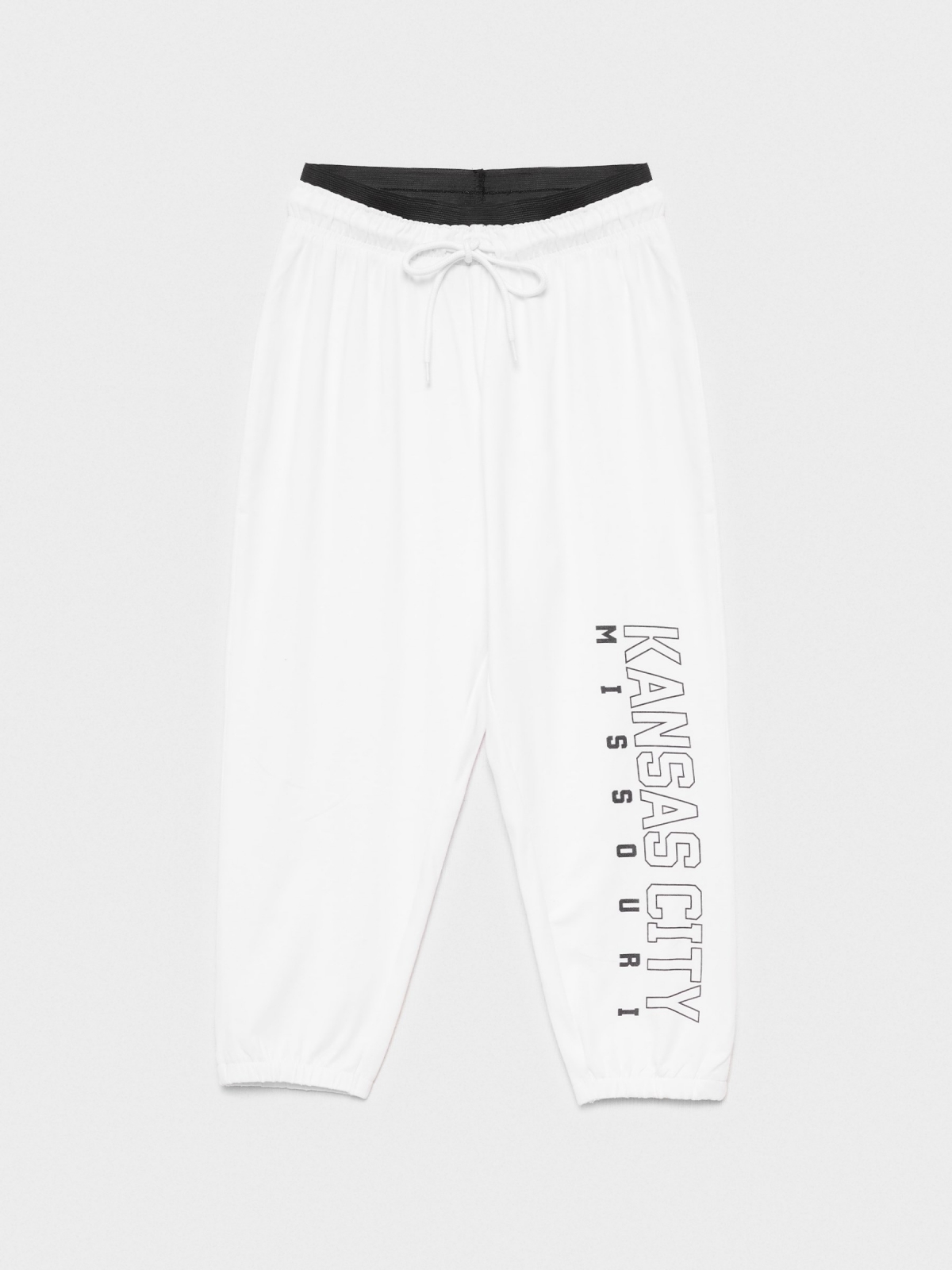  Jogger pants with elastic white