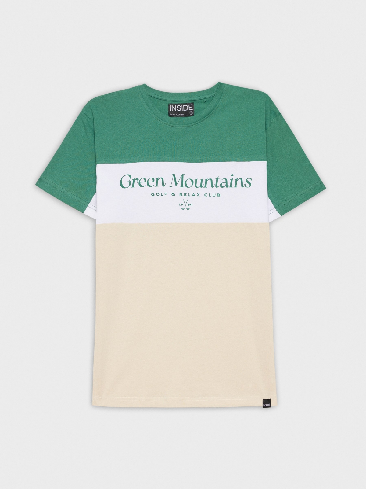  Camiseta Green Mountains areia