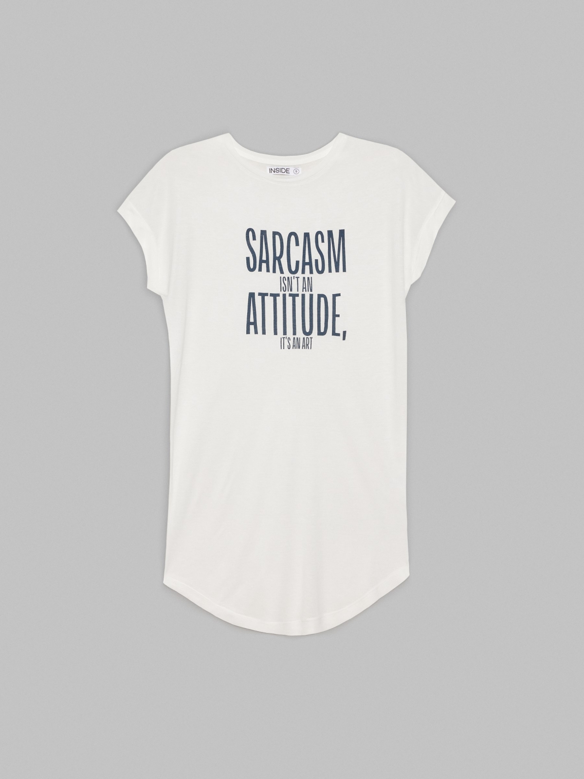  T-shirt Sarcasm off white