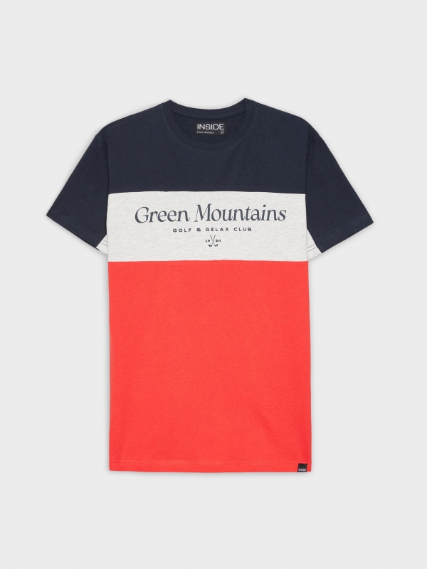  Camiseta Green Mountains rojo