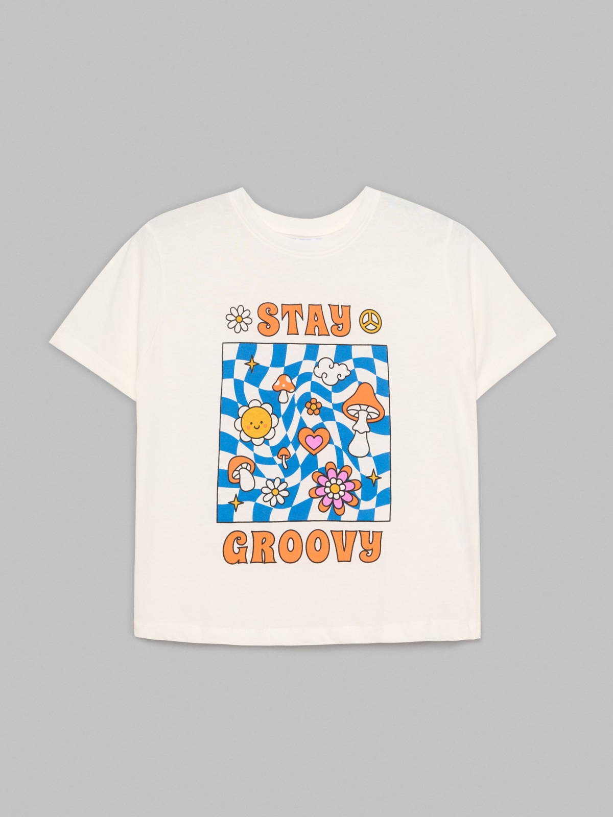  Stay Groovy T-shirt off white