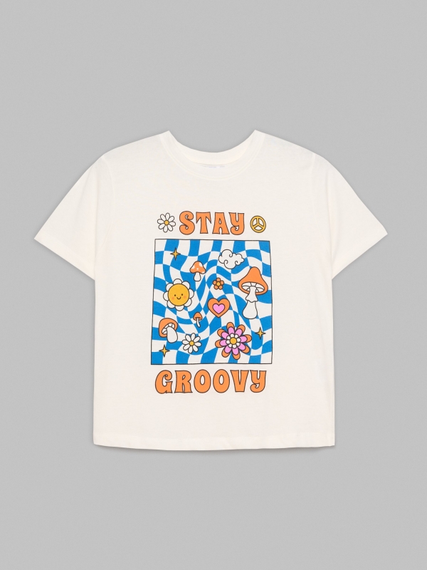  Stay Groovy T-shirt off white