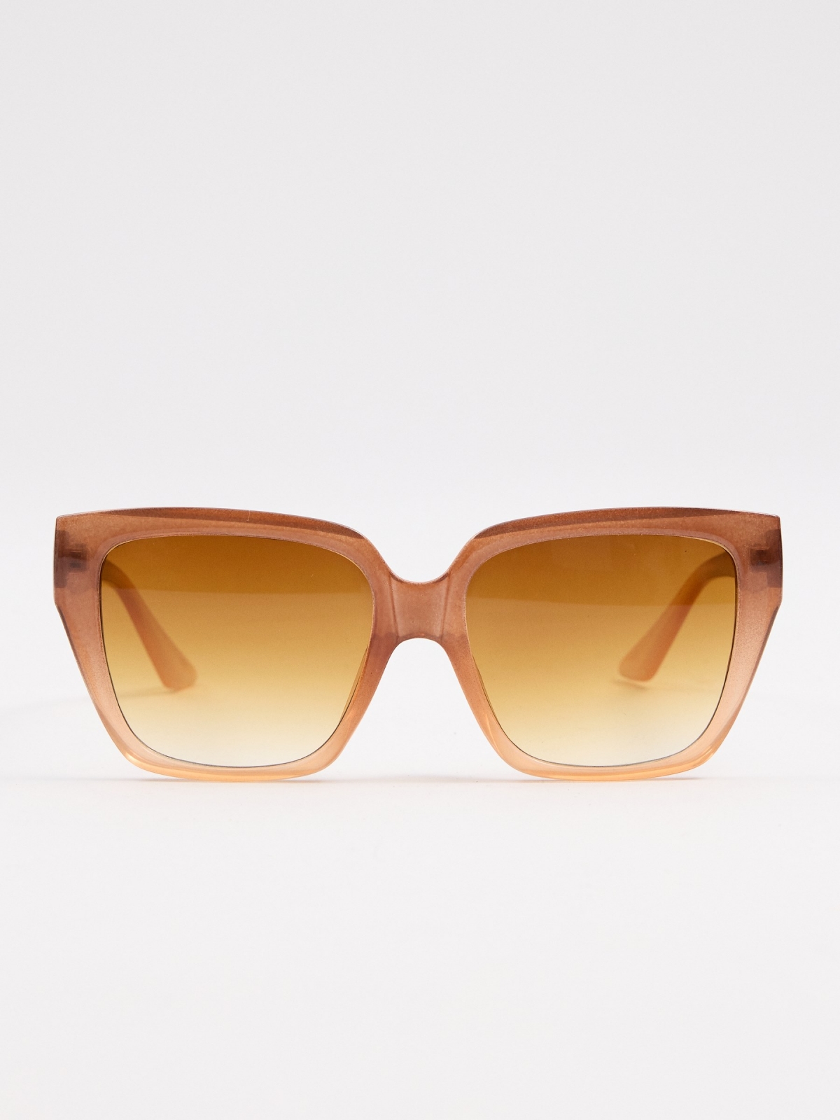 Square acetate sunglasses brown
