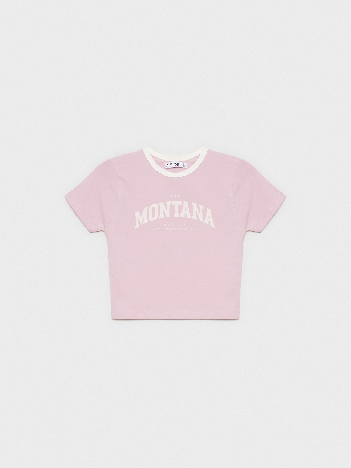  Camiseta crop Montana malva