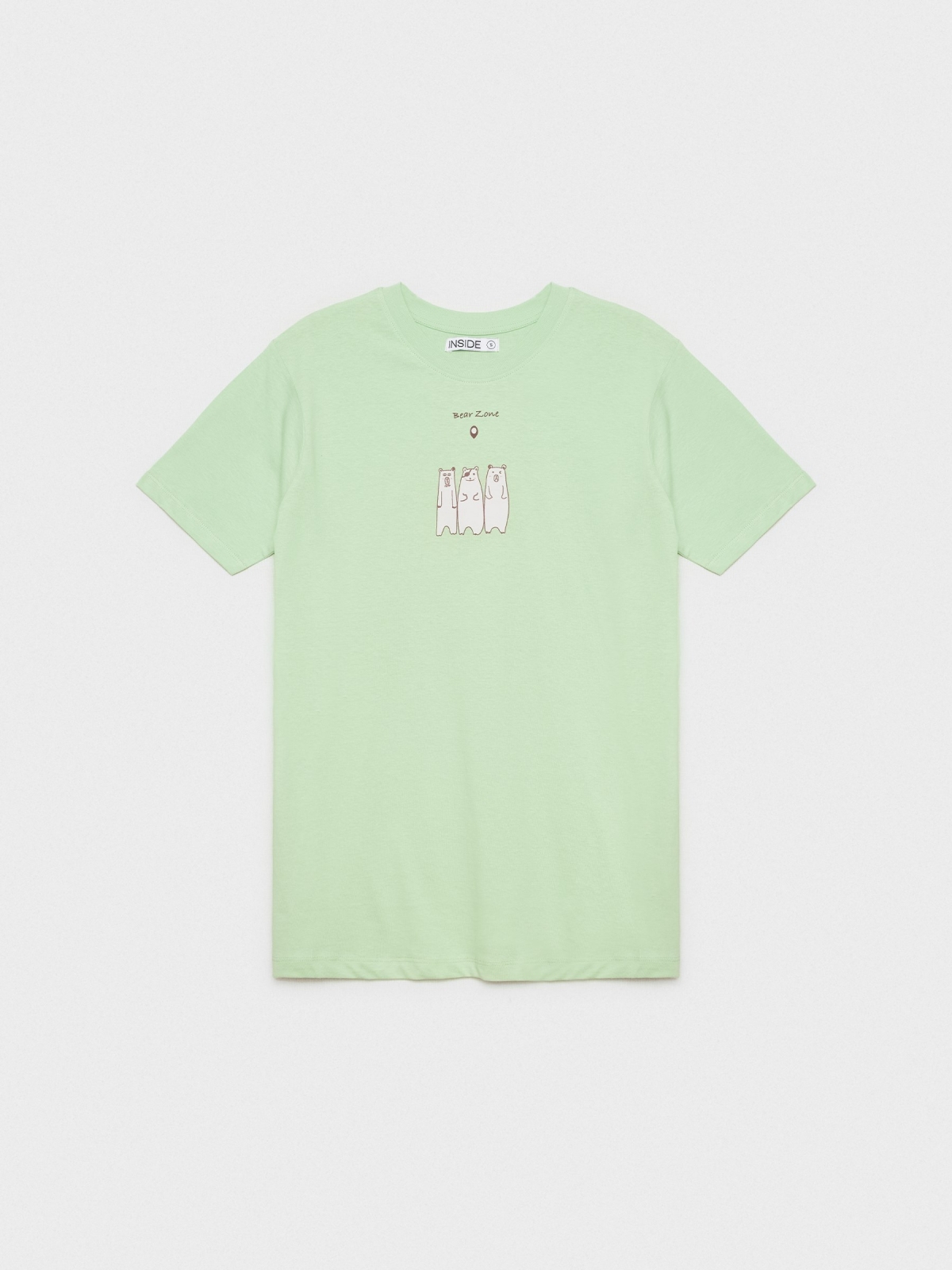  Camiseta oversized In Forest verde claro