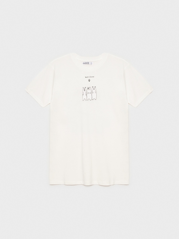  Oversized T-shirt In Forest off white