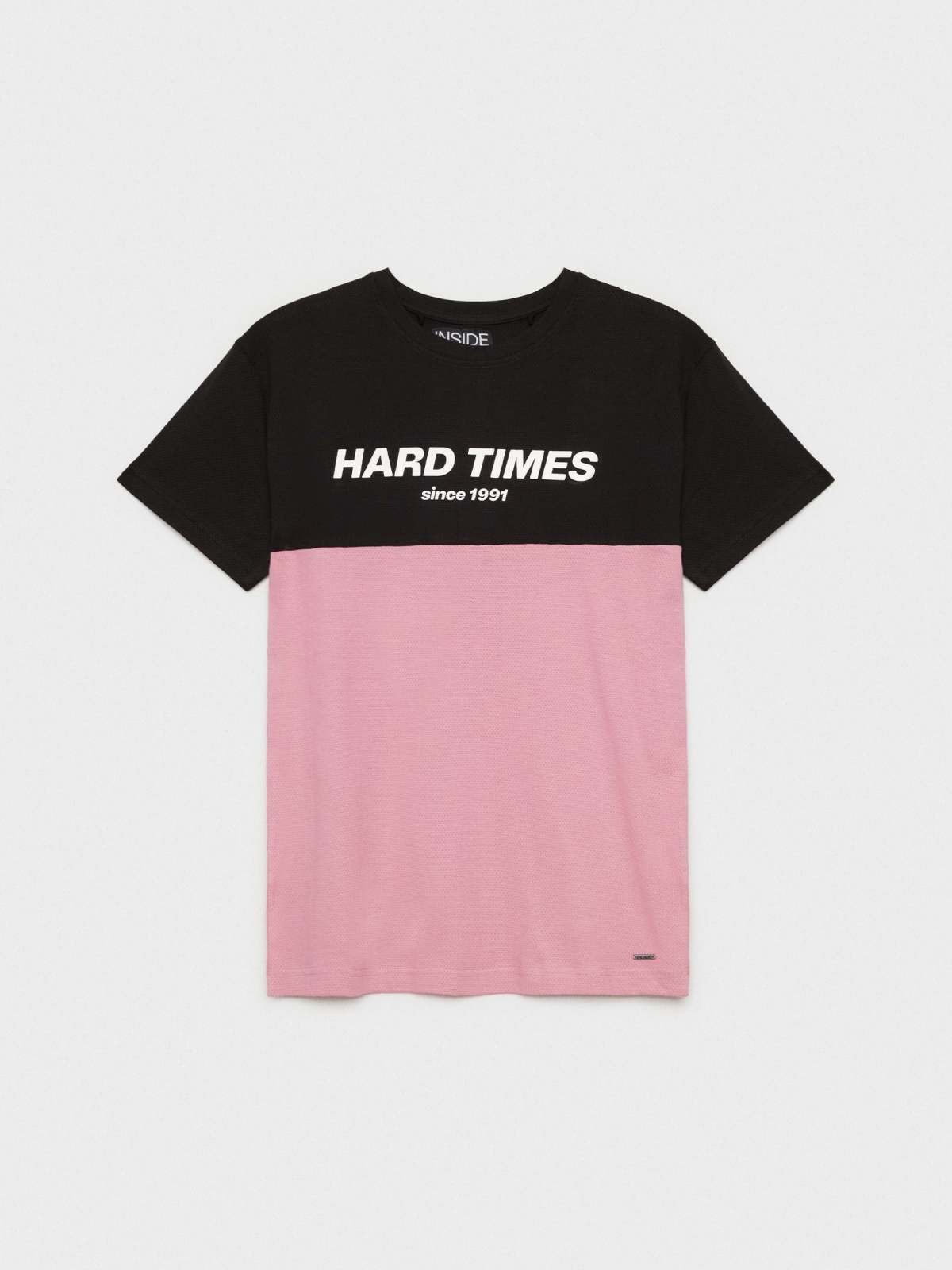  T-shirt hard Times preto