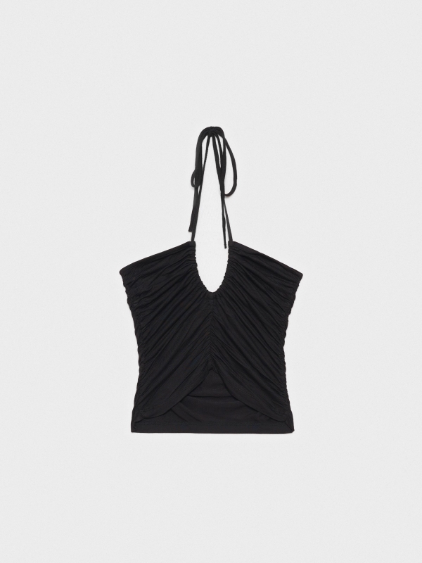  Top with knotted straps black