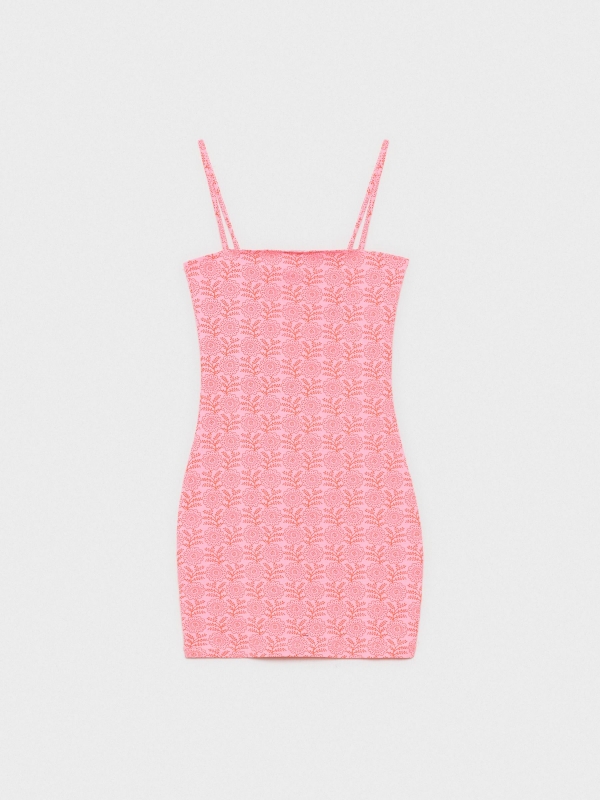  Floral mini slim dress bubblegum pink