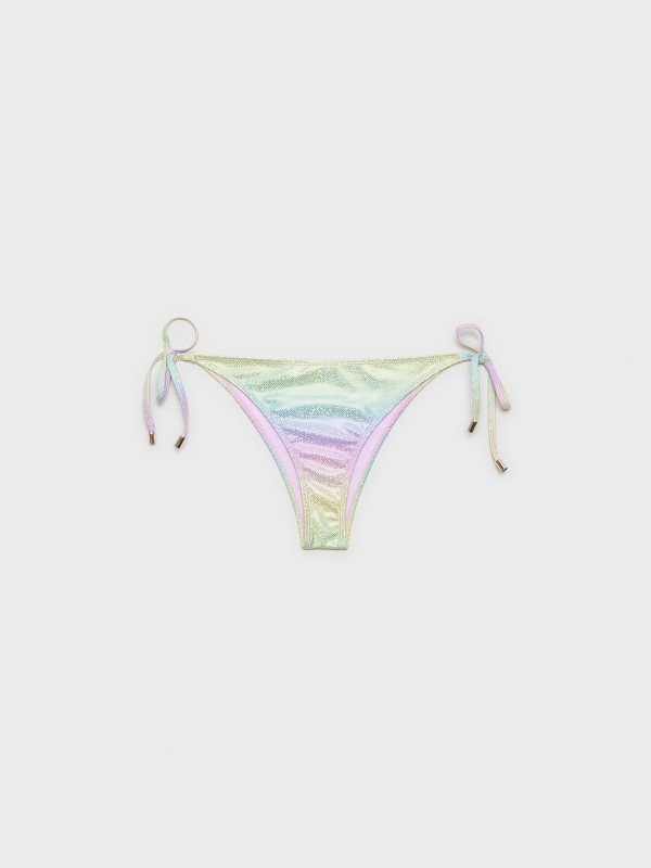  Braguita bikini triangular con brillo multicolor