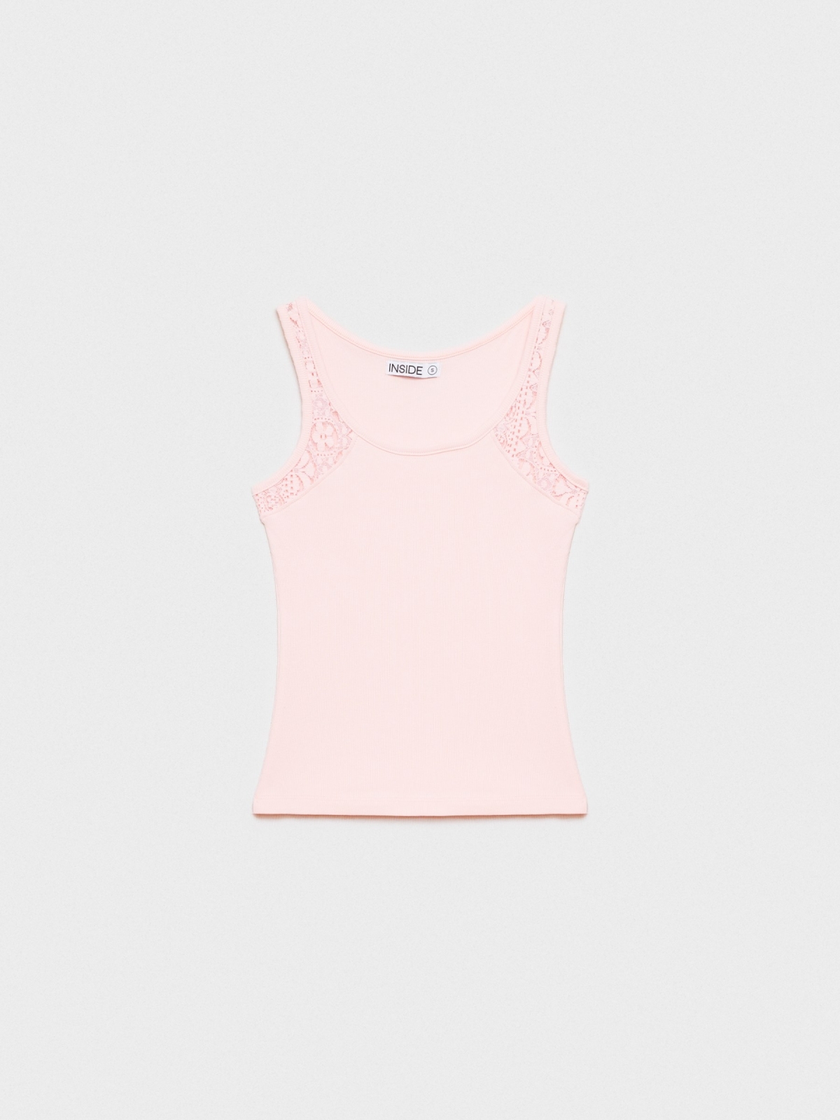 Lace tank top pink