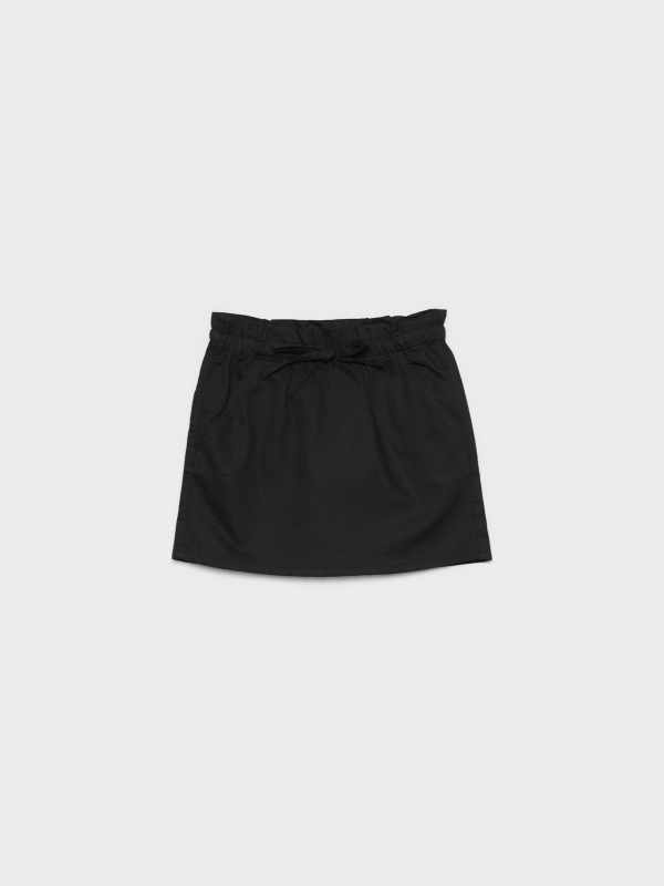  Mini paper bag skirt black