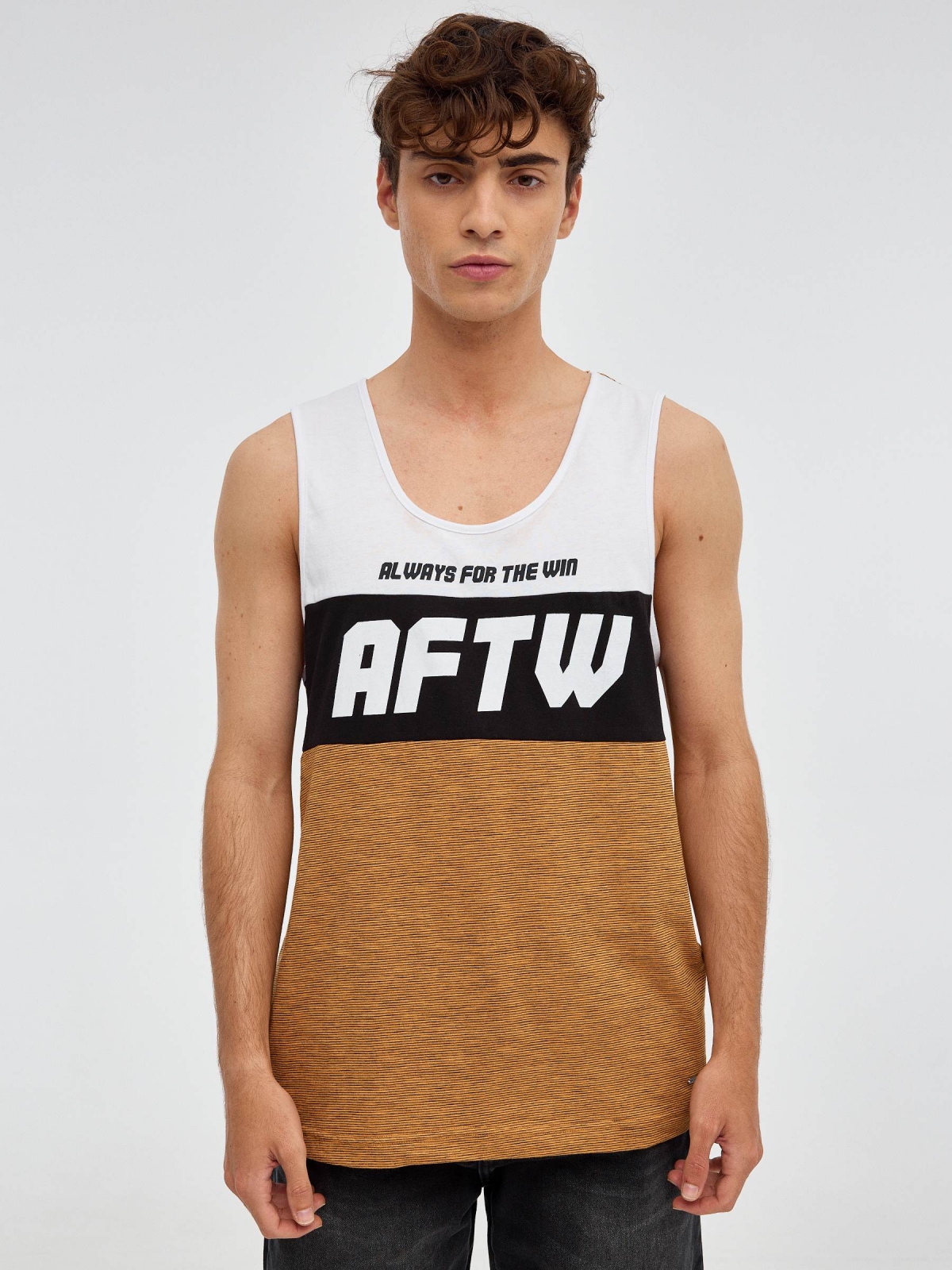 AFTW tank top ochre middle front view