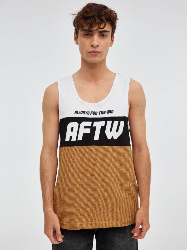 AFTW tank top ochre middle front view