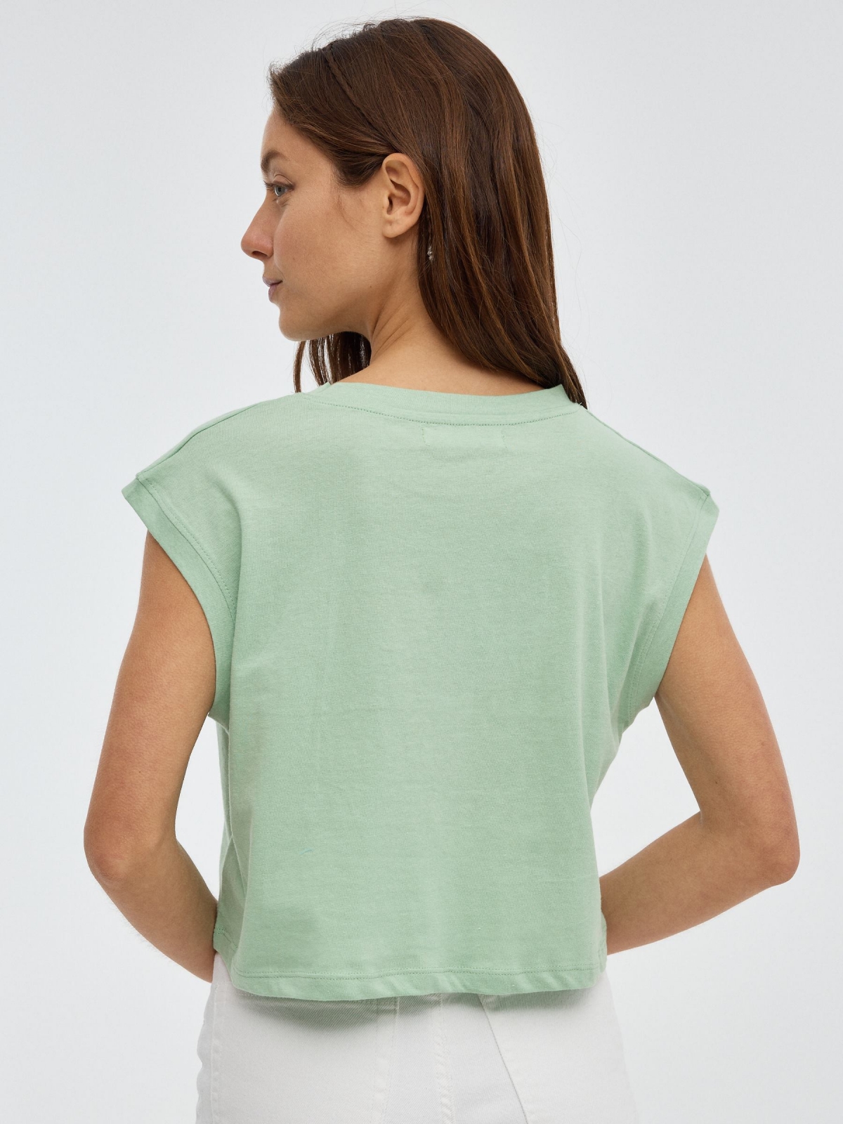 T-Shirt de Kansas City verde claro vista meia traseira