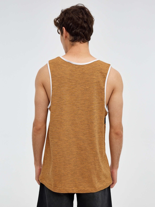 AFTW tank top ochre middle back view