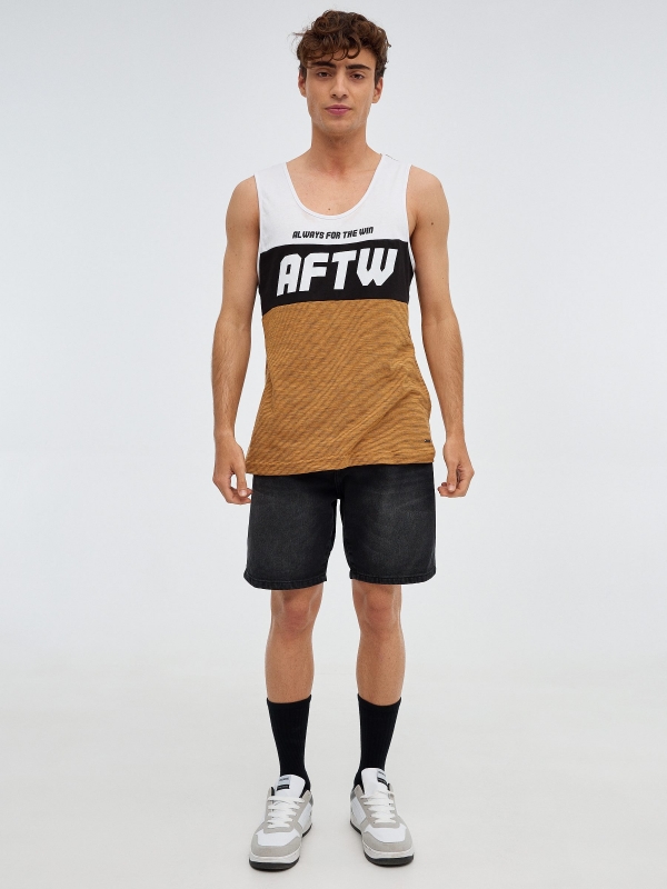 AFTW tank top ochre front view