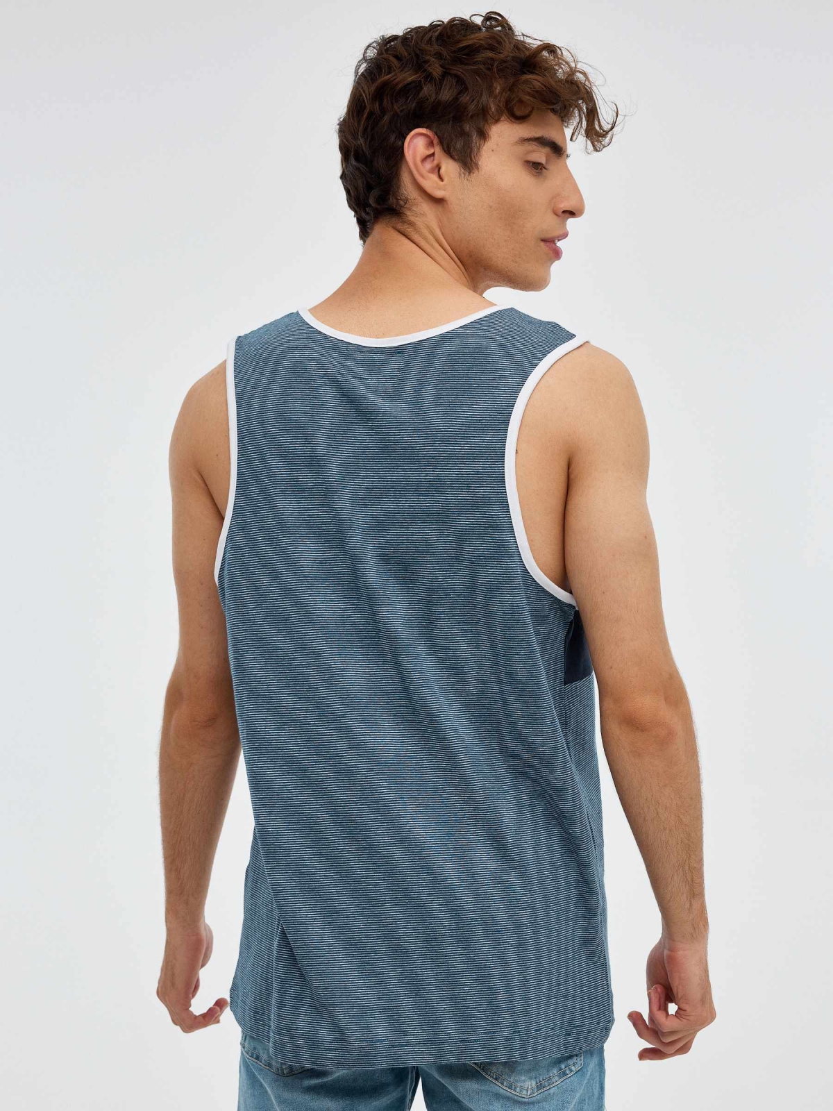 AFTW tank top blue middle back view