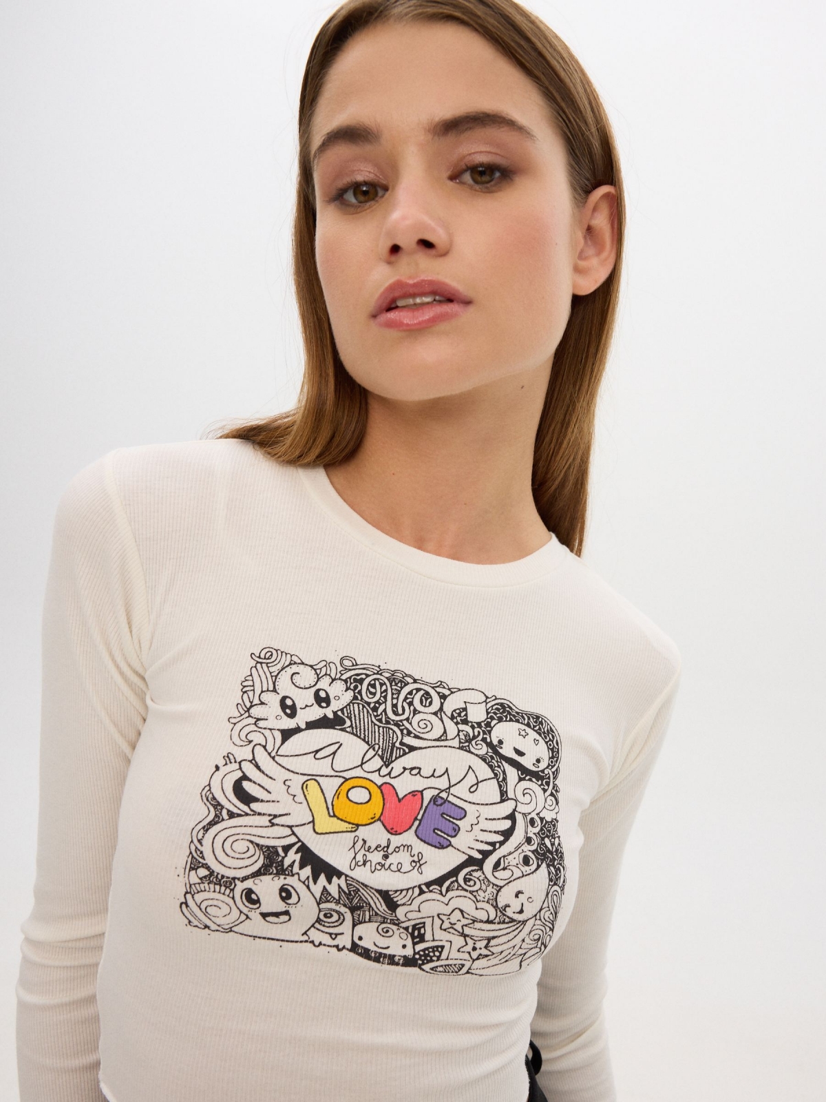 Crop LOVE T-shirt | Women's T-shirts | INSIDE