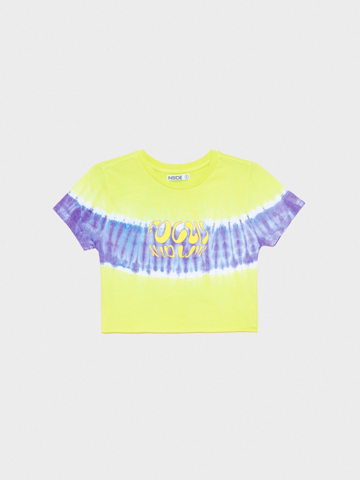  Tie&dye Focus T-shirt lime