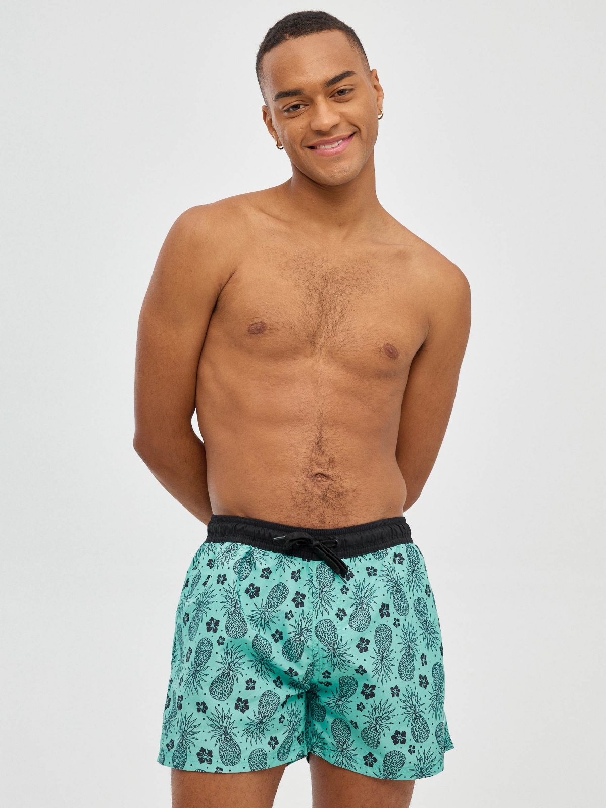 Pineapple miniprint swimsuit