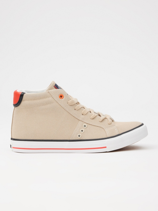 Boot style sneaker sand