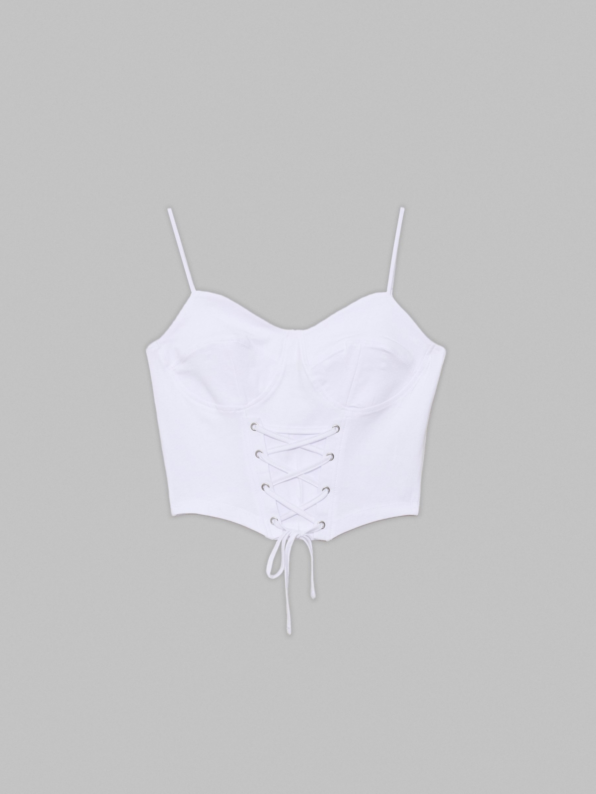  Corset top with straps white